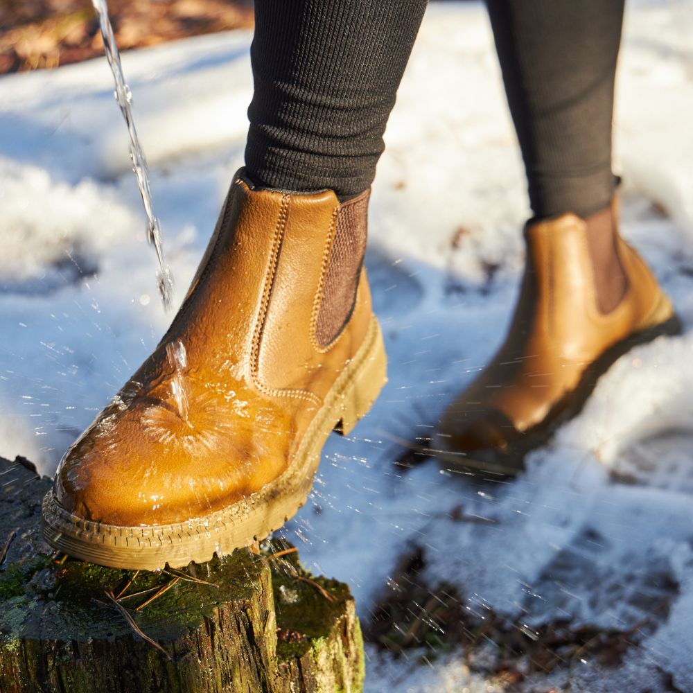 Thomas Orthopedic Leather Safety Boots – Steel Toe Work Footwear