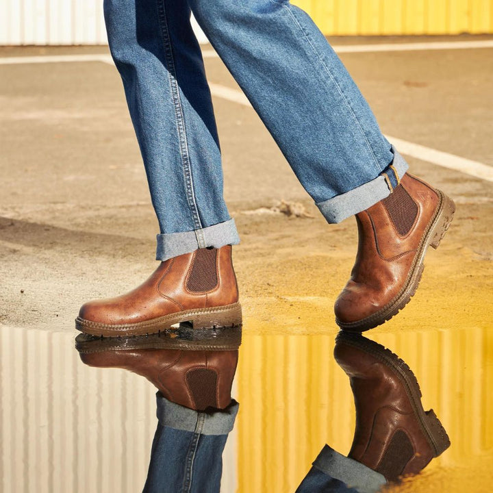 Thomas Orthopedic Leather Safety Boots – Steel Toe Work Footwear