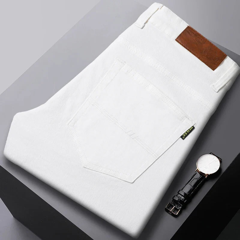 Men’s Casual Chino Pants Straight Fit Office Work Trousers