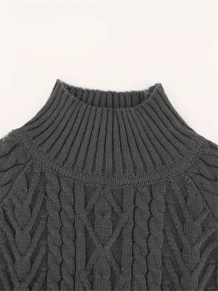 Eloise | Textured Half-Collar Sweater