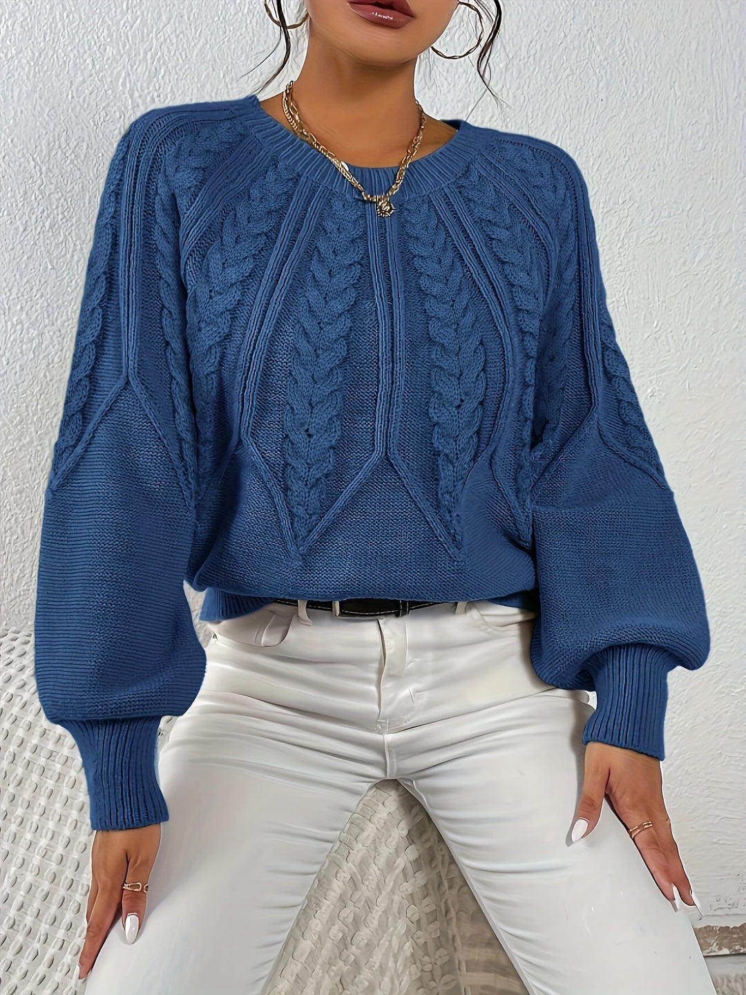 Eleanor | Relaxed Cable-Knit Sweater