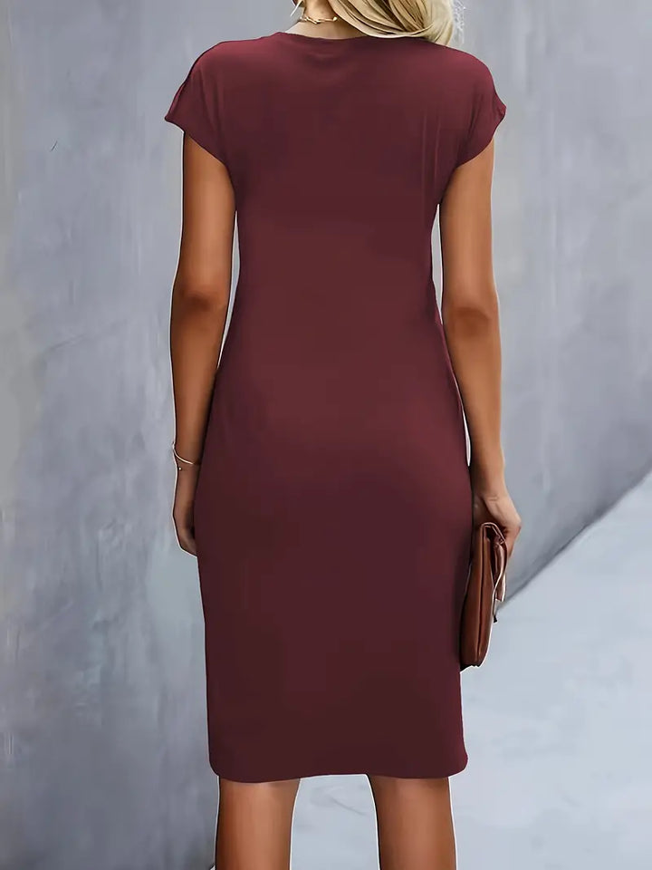 Jacinda | Elegant Flattering Midi Dress