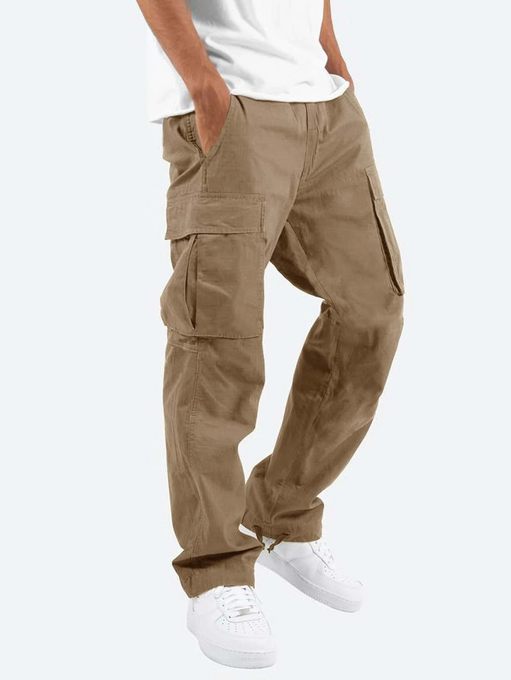 Men’s Cargo Pants Casual Multi Pocket Outdoor Work Trousers Loose Fit