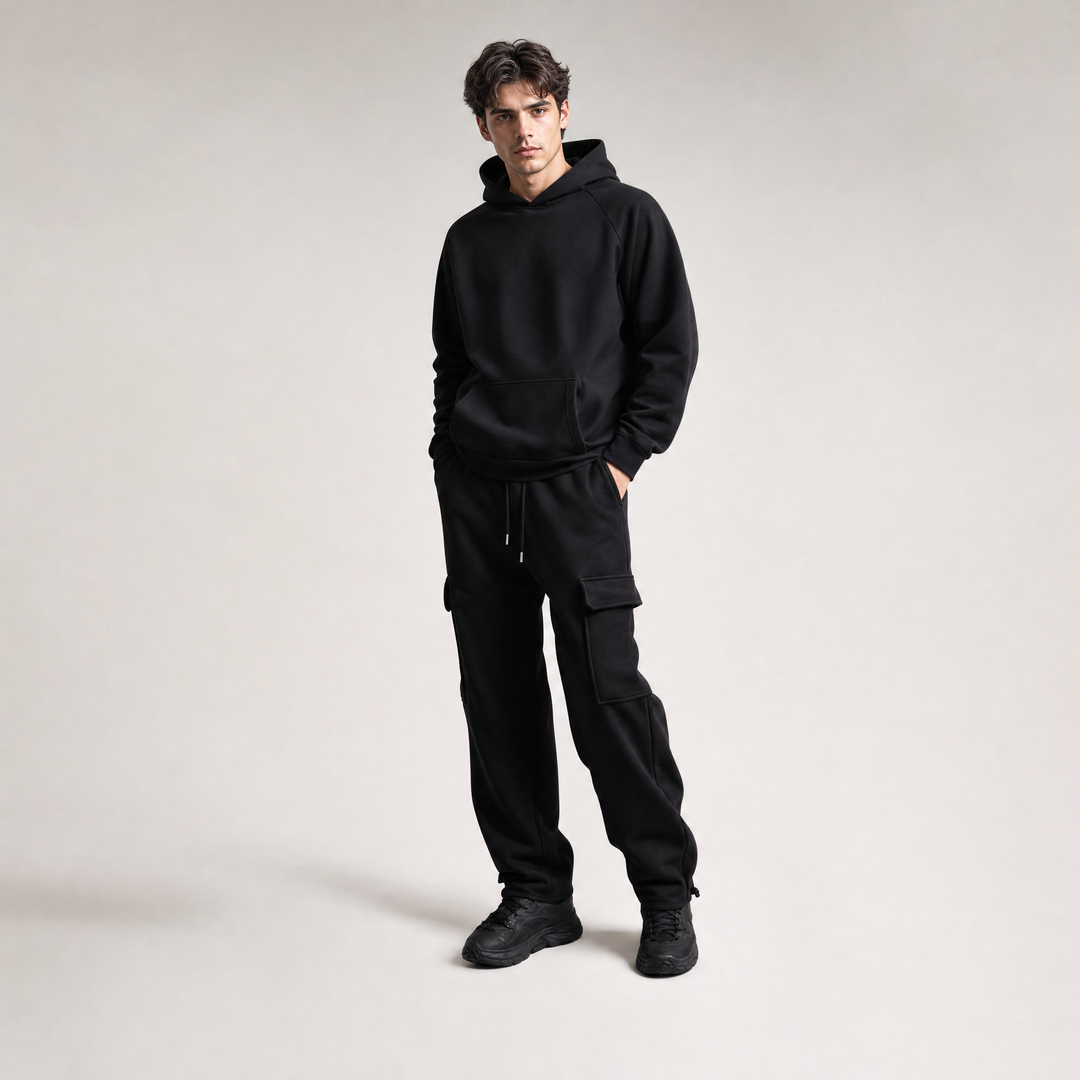 Men’s Casual Cargo Pants Relaxed Fit Multi Pocket Everyday Trousers