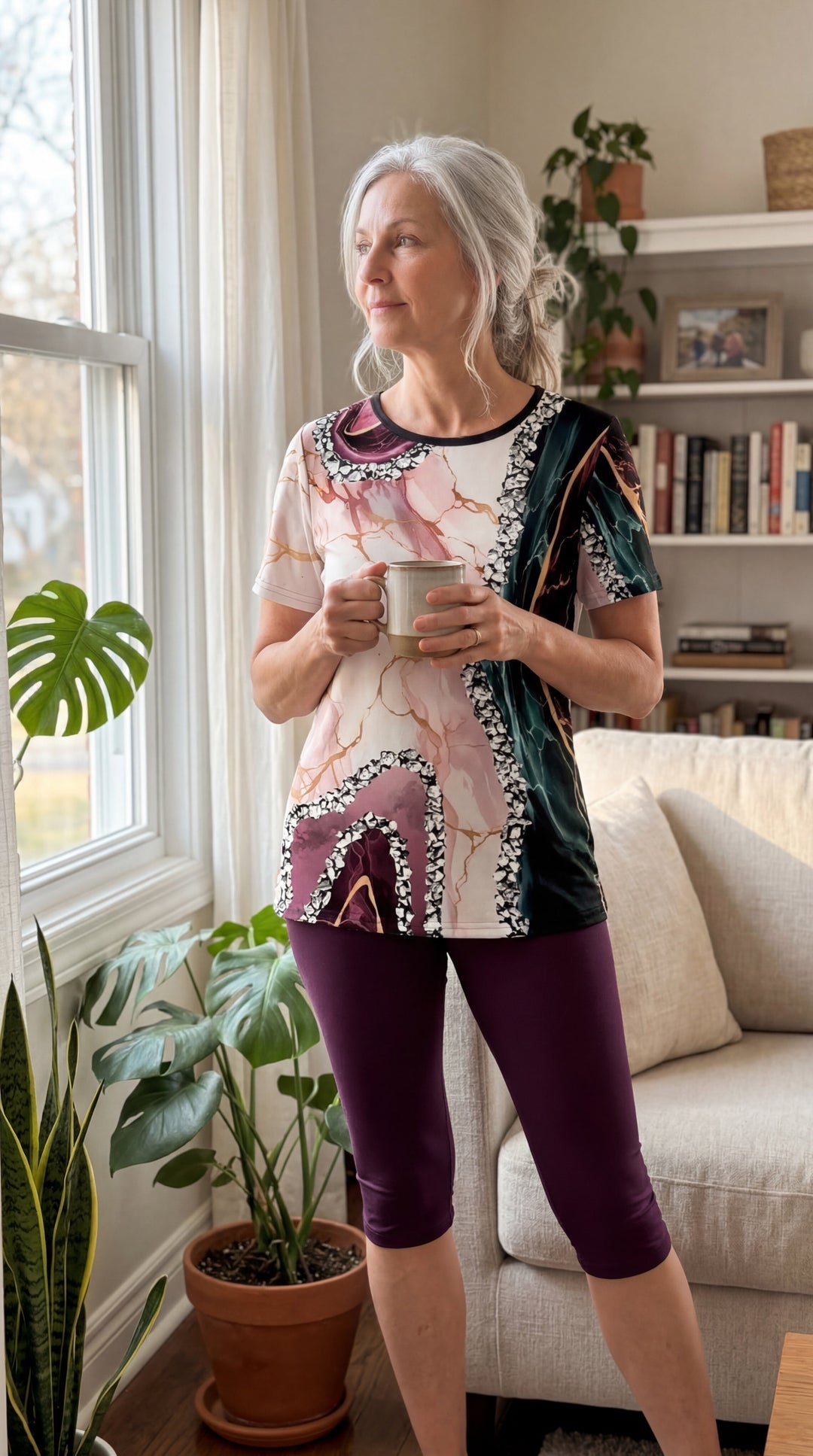 Philiberte | Geometric Print Two-Piece Set