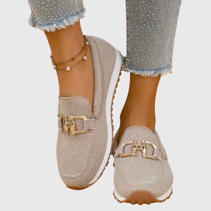 Slip-On Mesh Loafer Sneaker with Horsebit and Lug Sole