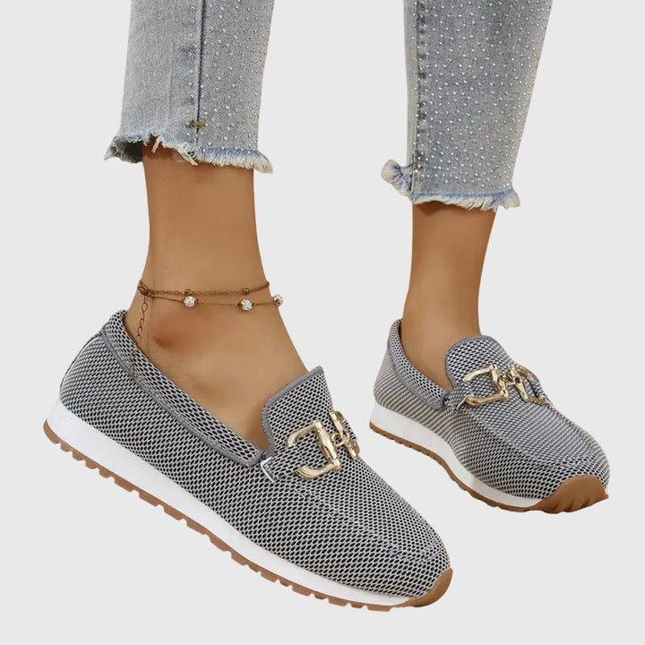 Slip-On Mesh Loafer Sneaker with Horsebit and Lug Sole