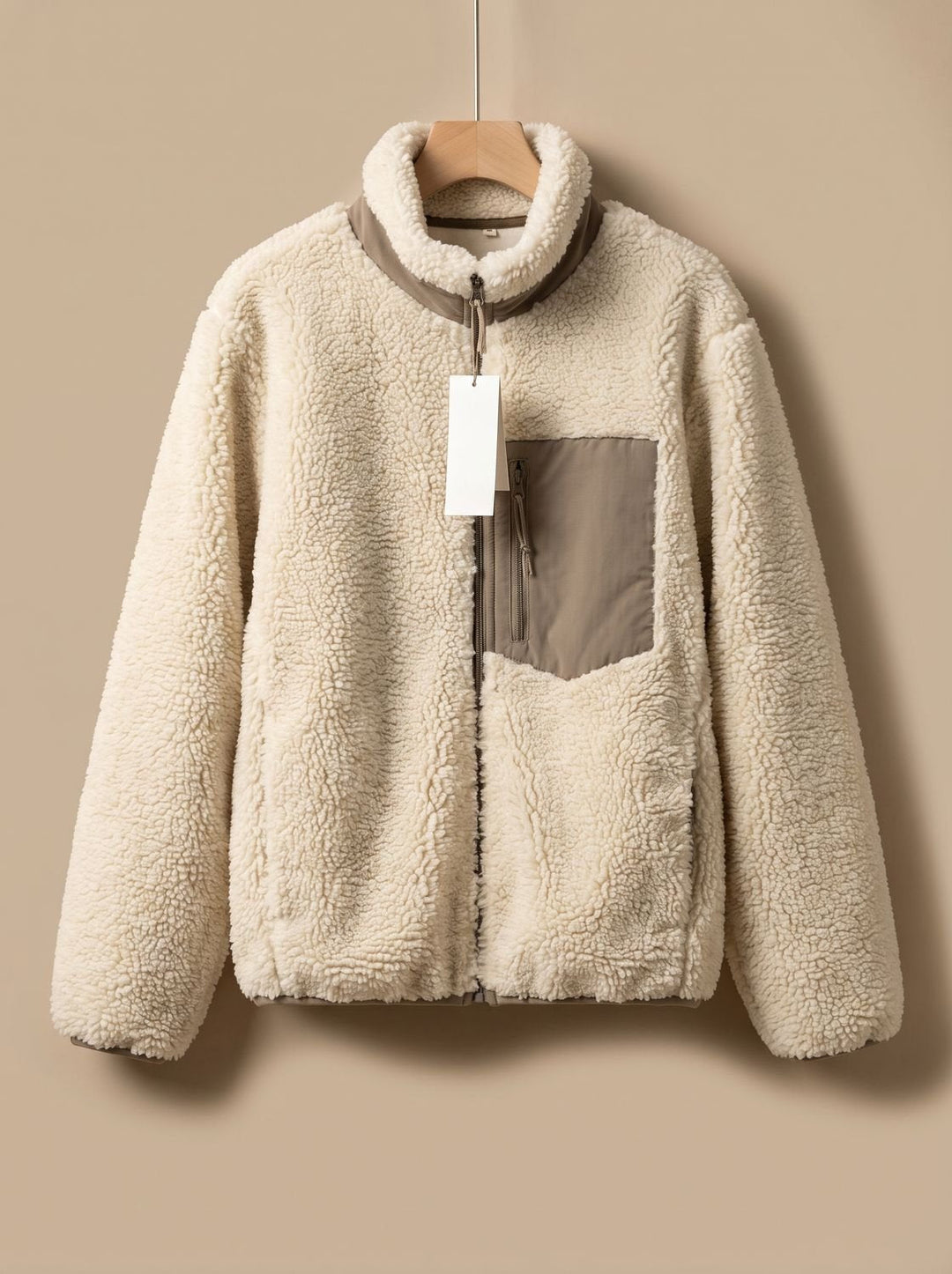 Eleanor | Women's Full Zip-Up Sherpa Fleece Relaxed-Fit Jacket