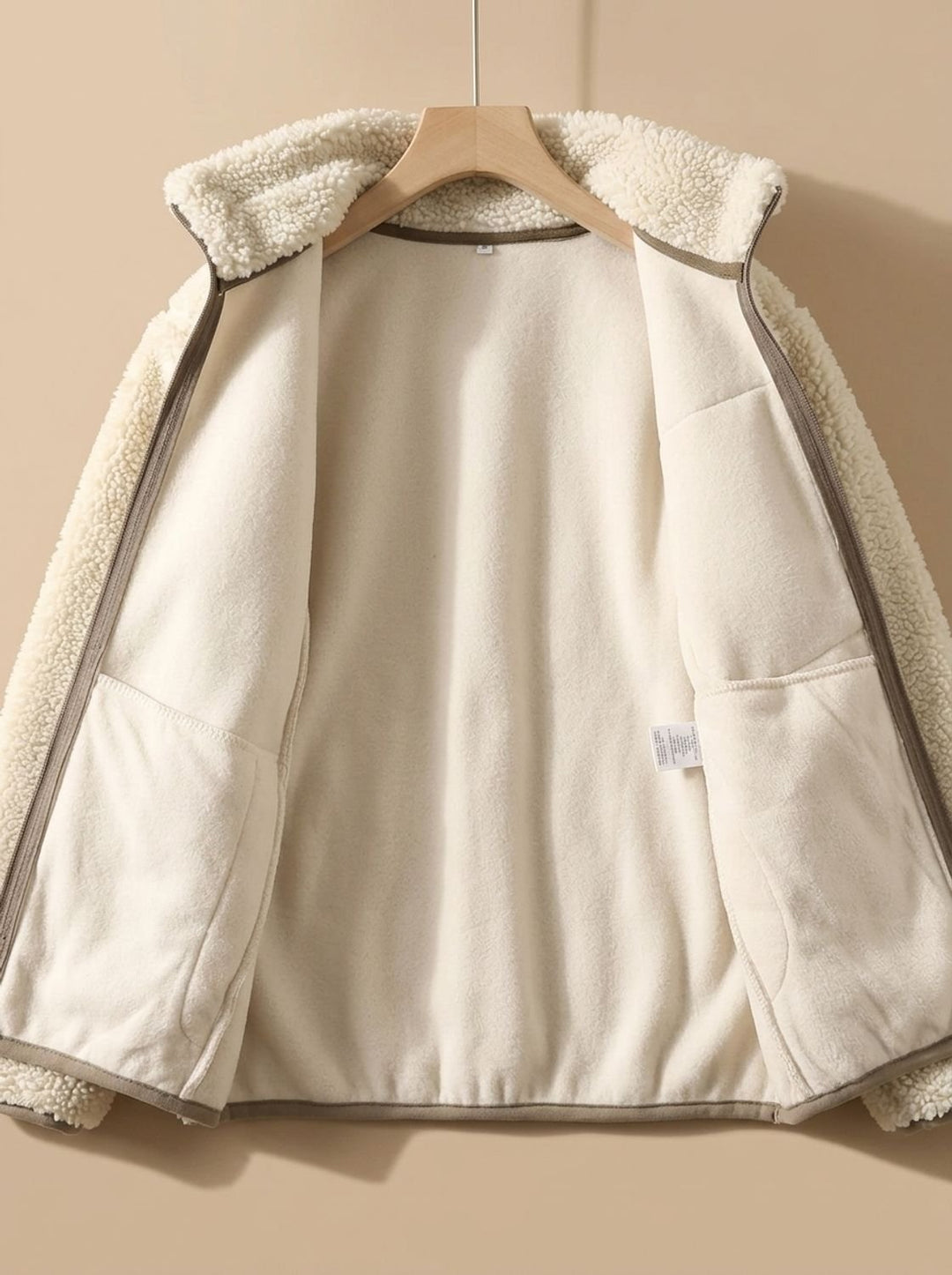 Eleanor | Women's Full Zip-Up Sherpa Fleece Relaxed-Fit Jacket
