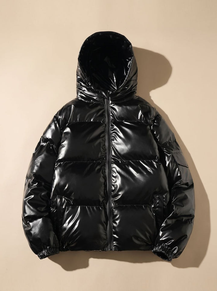 Scarlett | Women's Glossy Stand-Collar Quilted Puffer Jacket