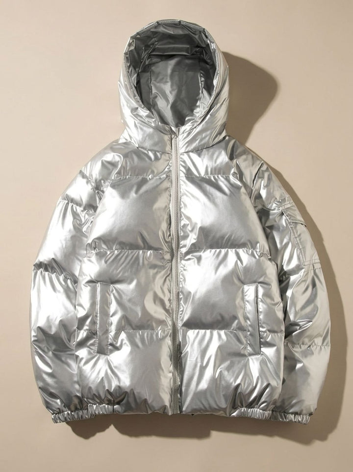 Scarlett | Women's Glossy Stand-Collar Quilted Puffer Jacket