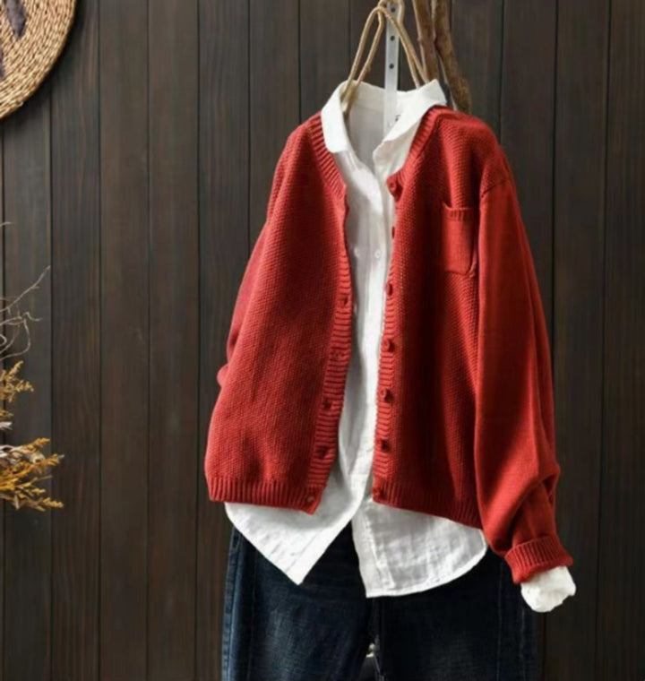 Aria | Women's Oversized Button-Front Knit Cardigan Sweater