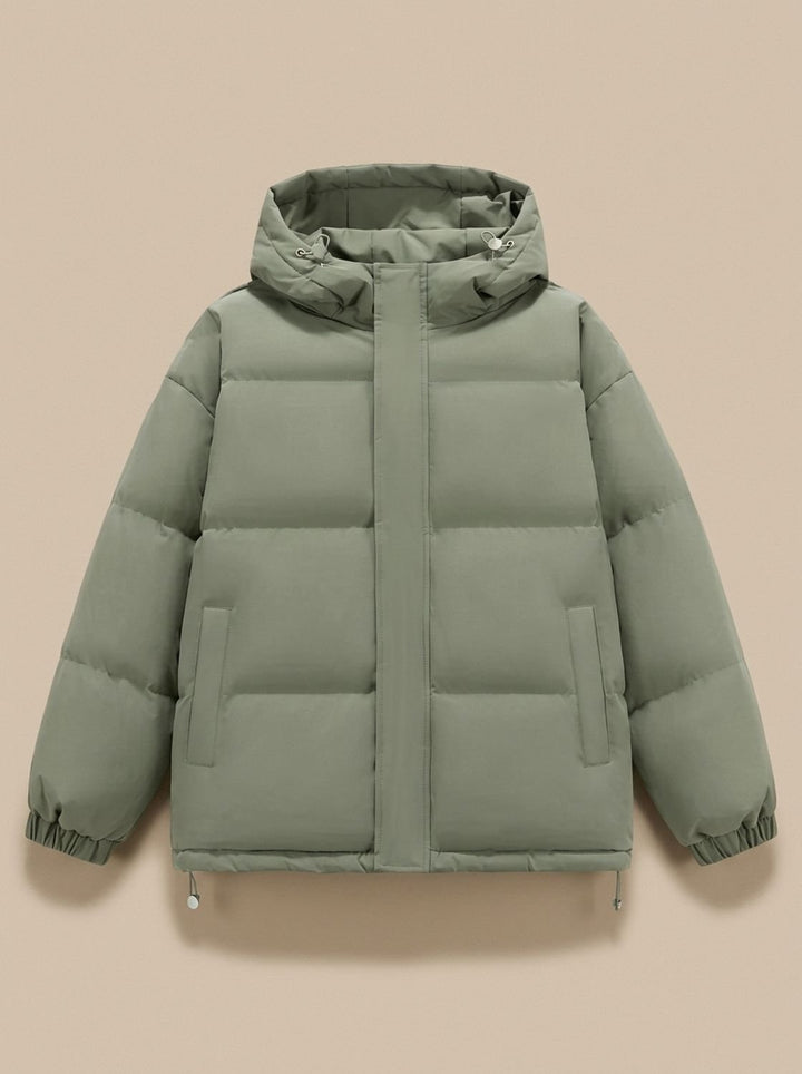 Aria | Women's Relaxed-Fit Hooded Puffer Jacket Drop-Shoulder Winter Coat